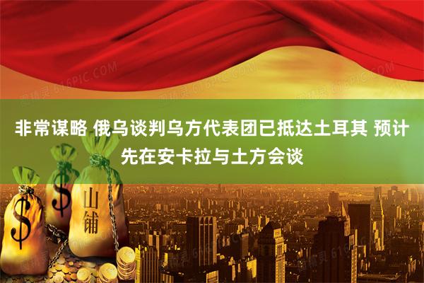 非常谋略 俄乌谈判乌方代表团已抵达土耳其 预计先在安卡拉与土方会谈