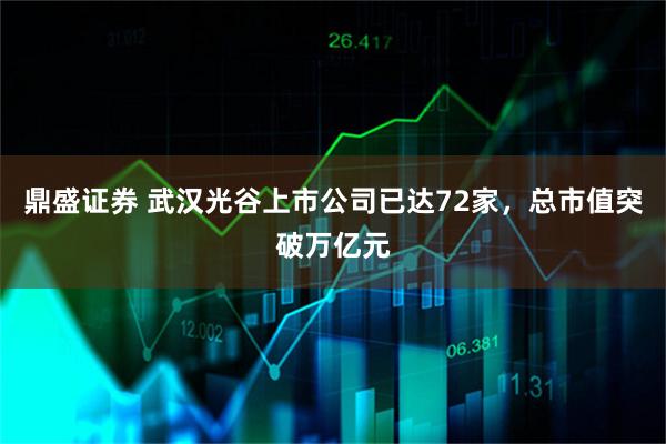 鼎盛证券 武汉光谷上市公司已达72家，总市值突破万亿元